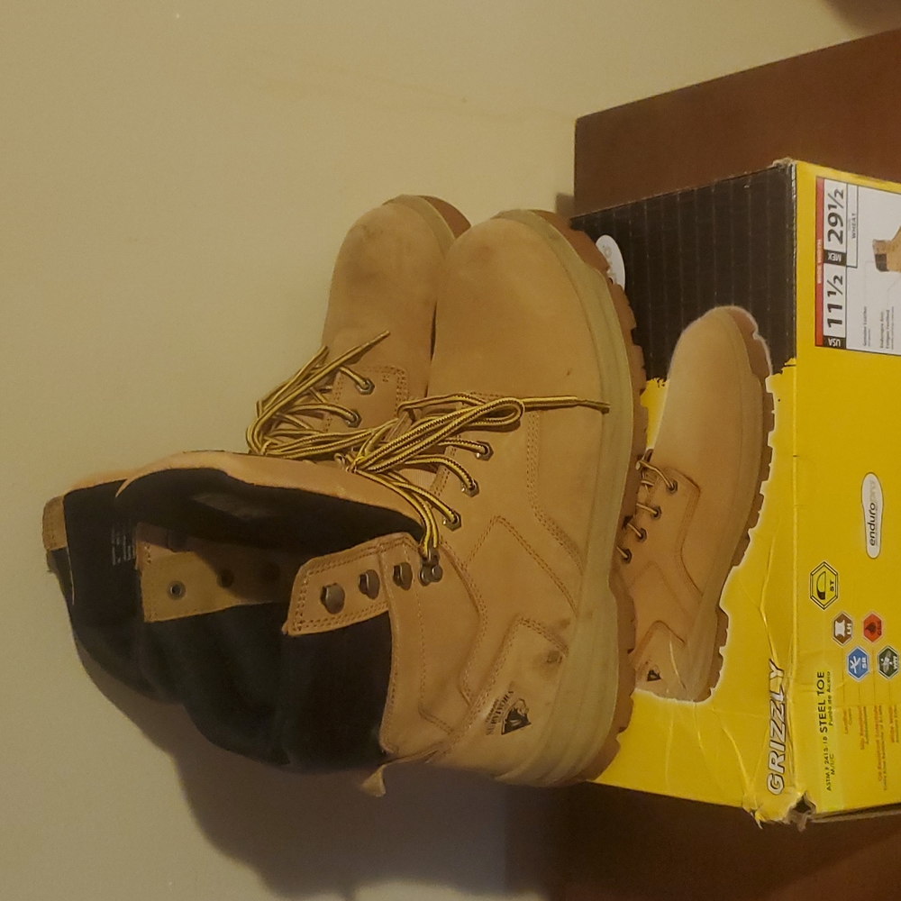 Survivors 11 1/2 Tan WORK STEEL TOE boots